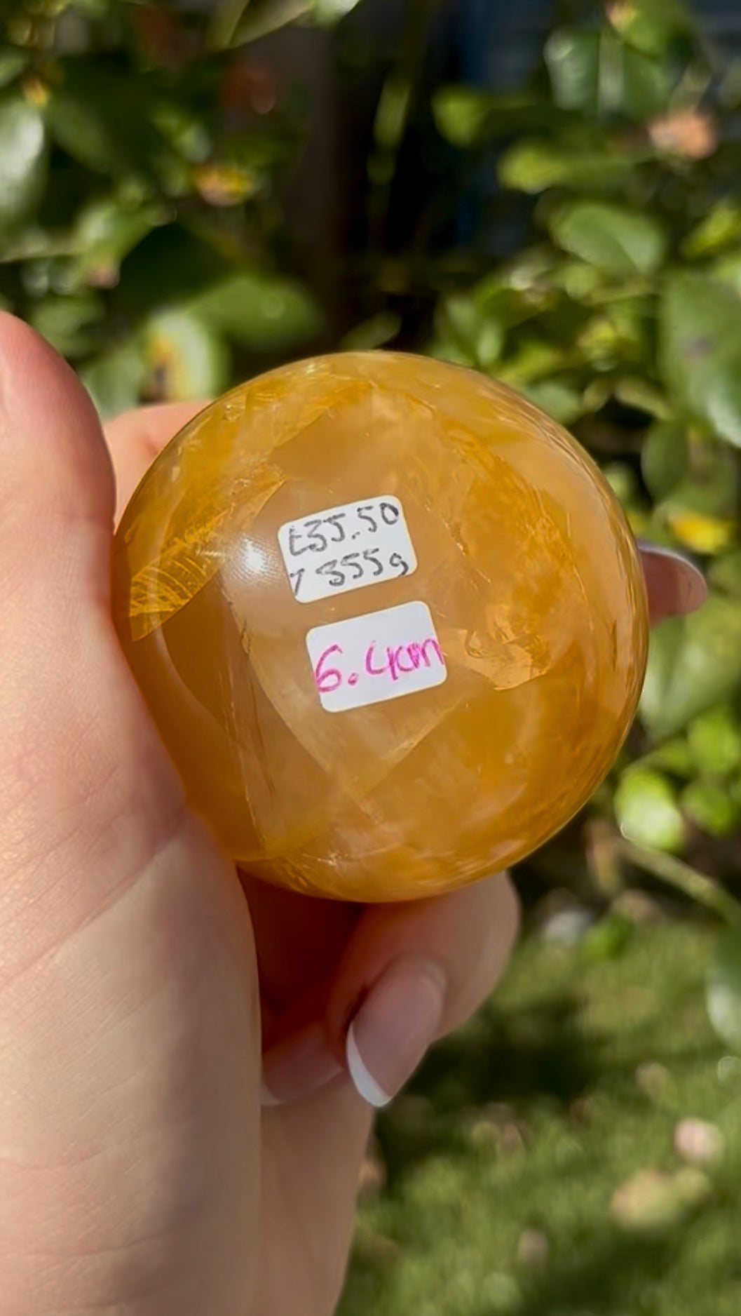 High quality, golden healer, sphere 6.4cm