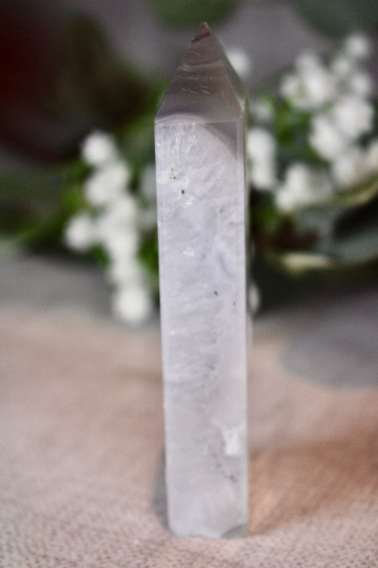 Fat, druzy, agate tower