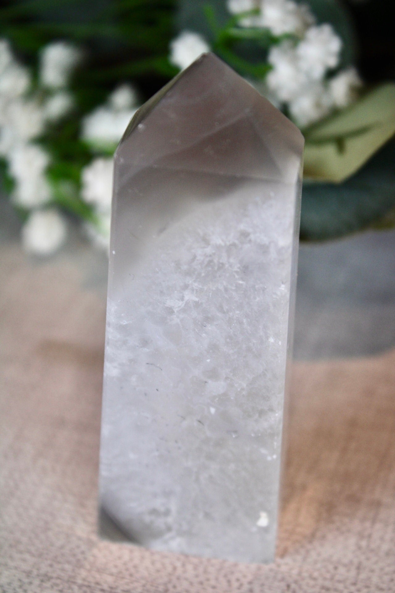 Fat, druzy, agate tower