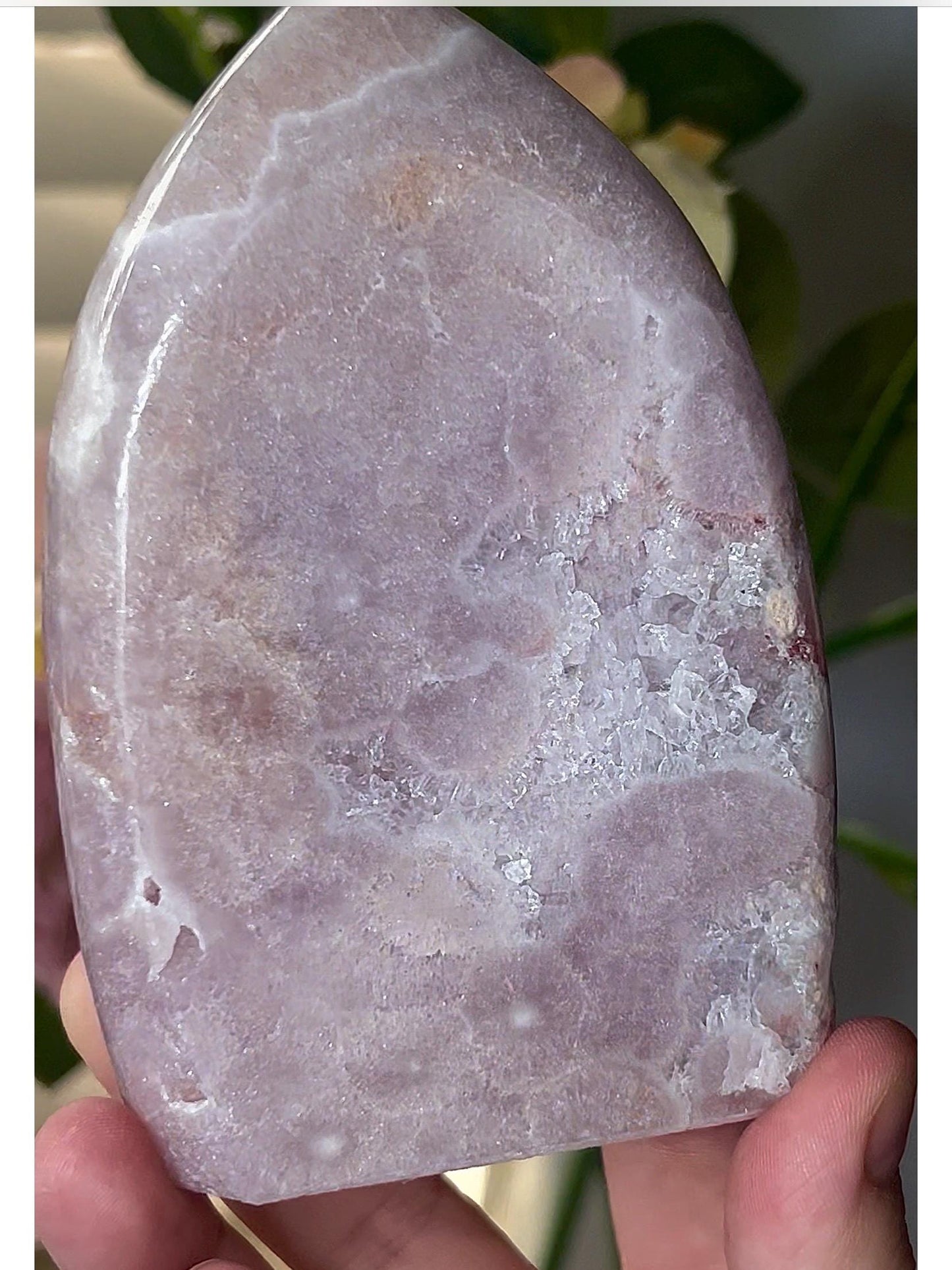 High grade, pink amethyst flame
