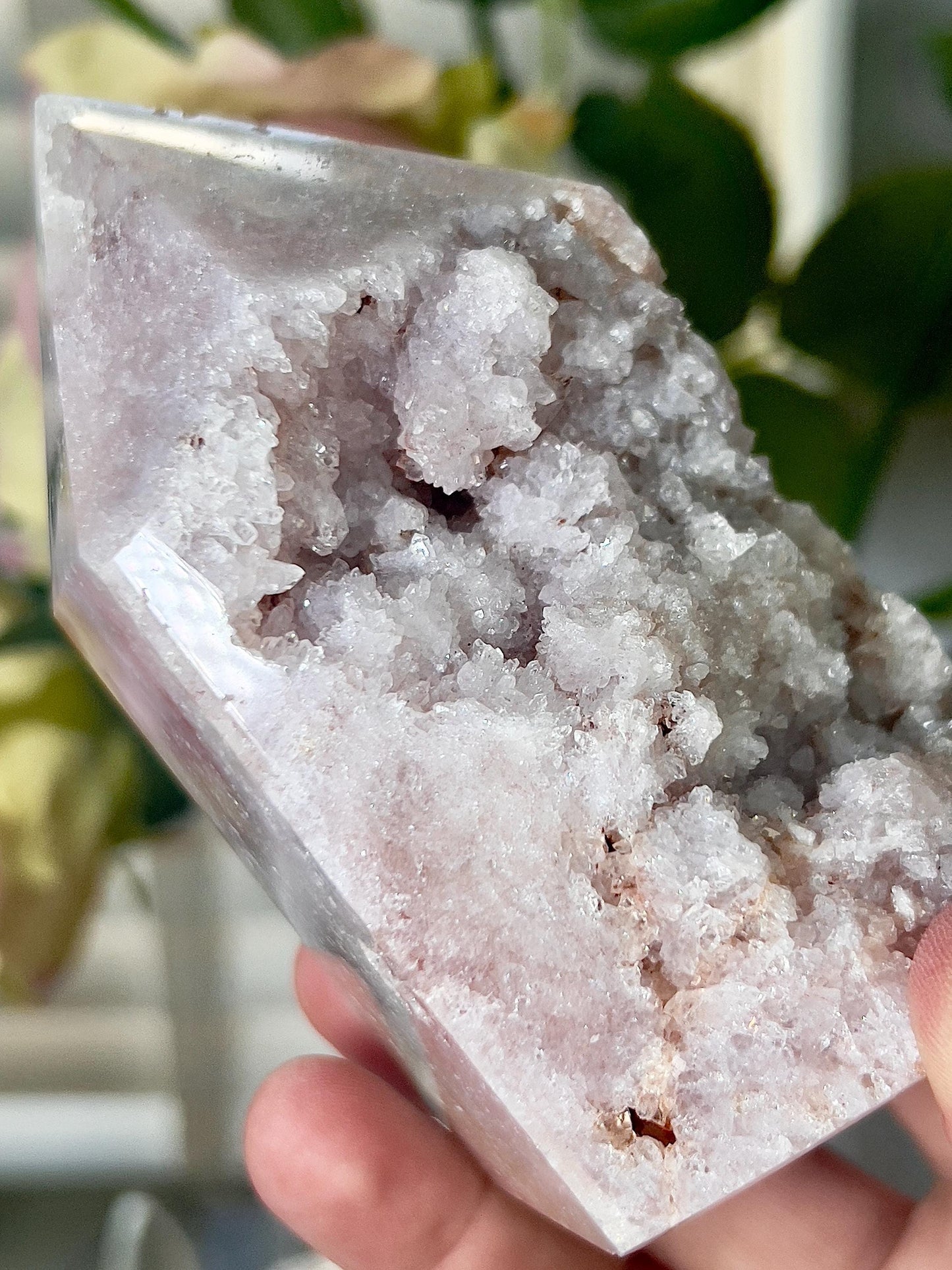 pink amethyst, Chonky tower 555g