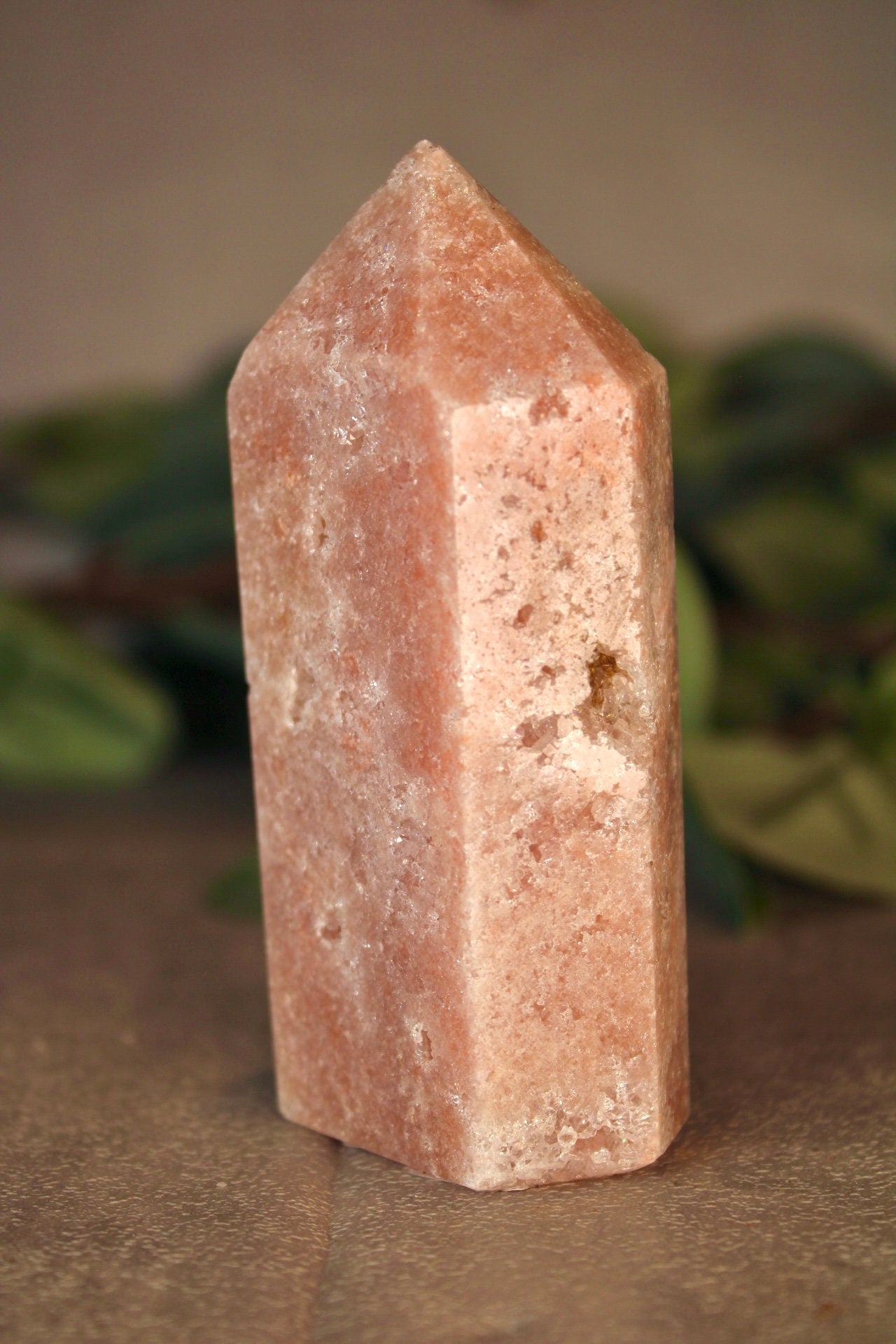 Pink amethyst tower from brazil 230g 9.5cm high