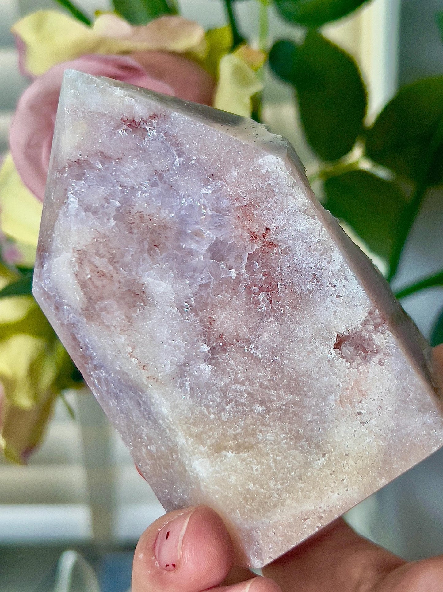 pink amethyst, Chonky tower 555g