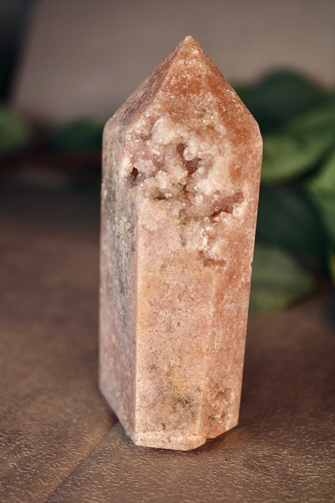 Pink amethyst tower from brazil 230g 9.5cm high