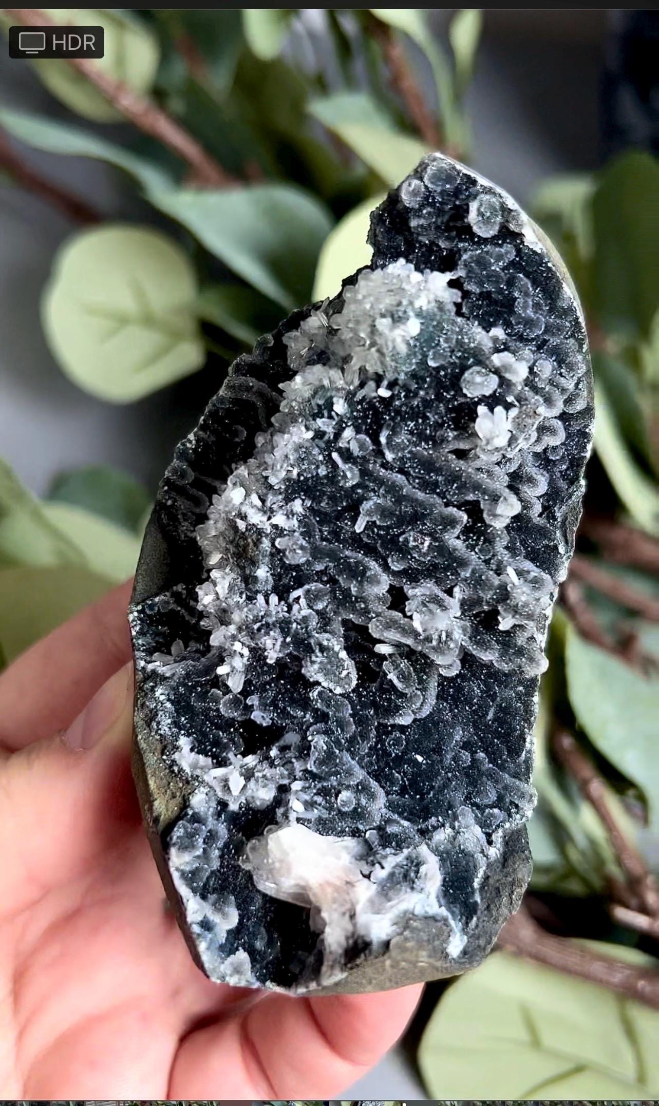 Black, bubble chalcedony, apophyllite