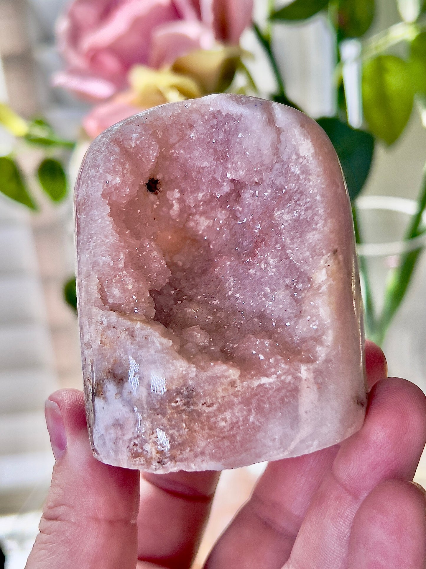 High quality, pink amethyst Freeform