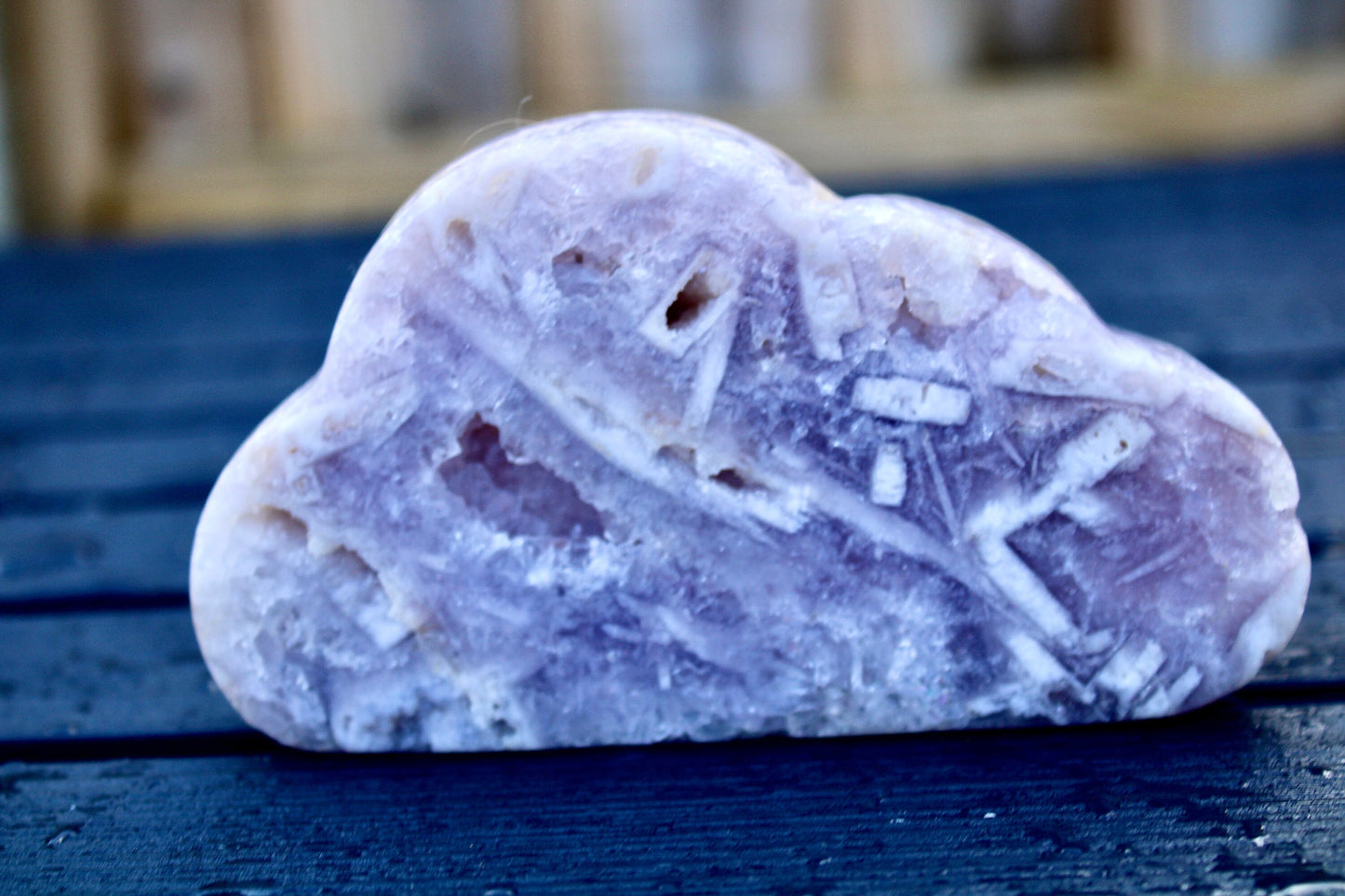 Super quality, purple rutile, pink amethyst, brazilian cloud