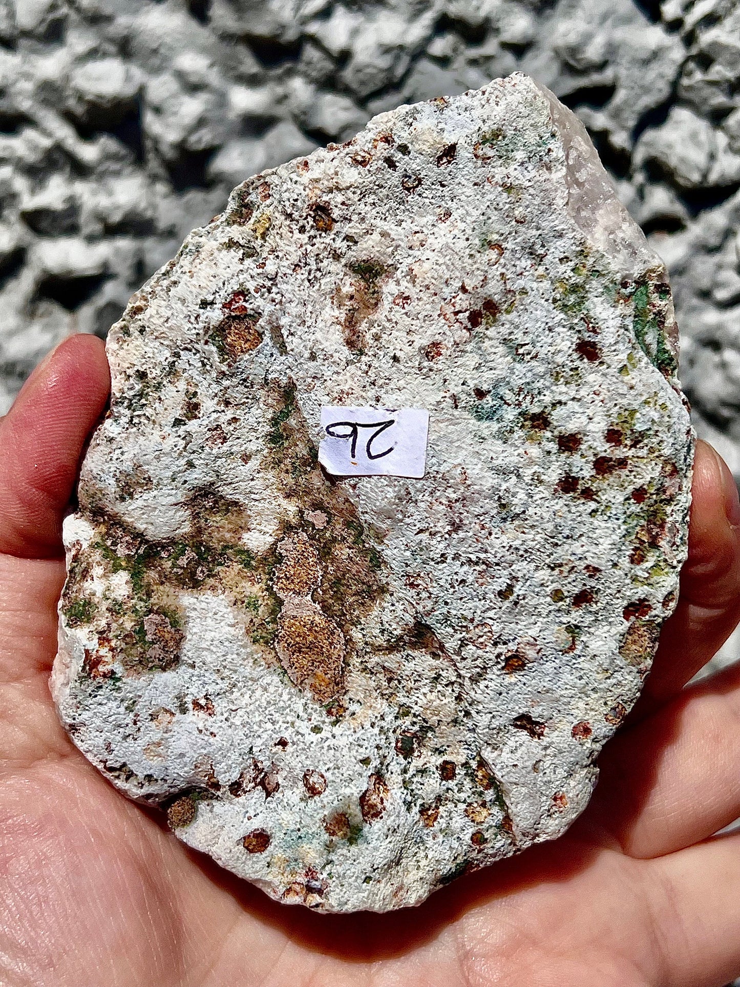 high quality, pink amethyst slab with vibrant red sugar druzy
