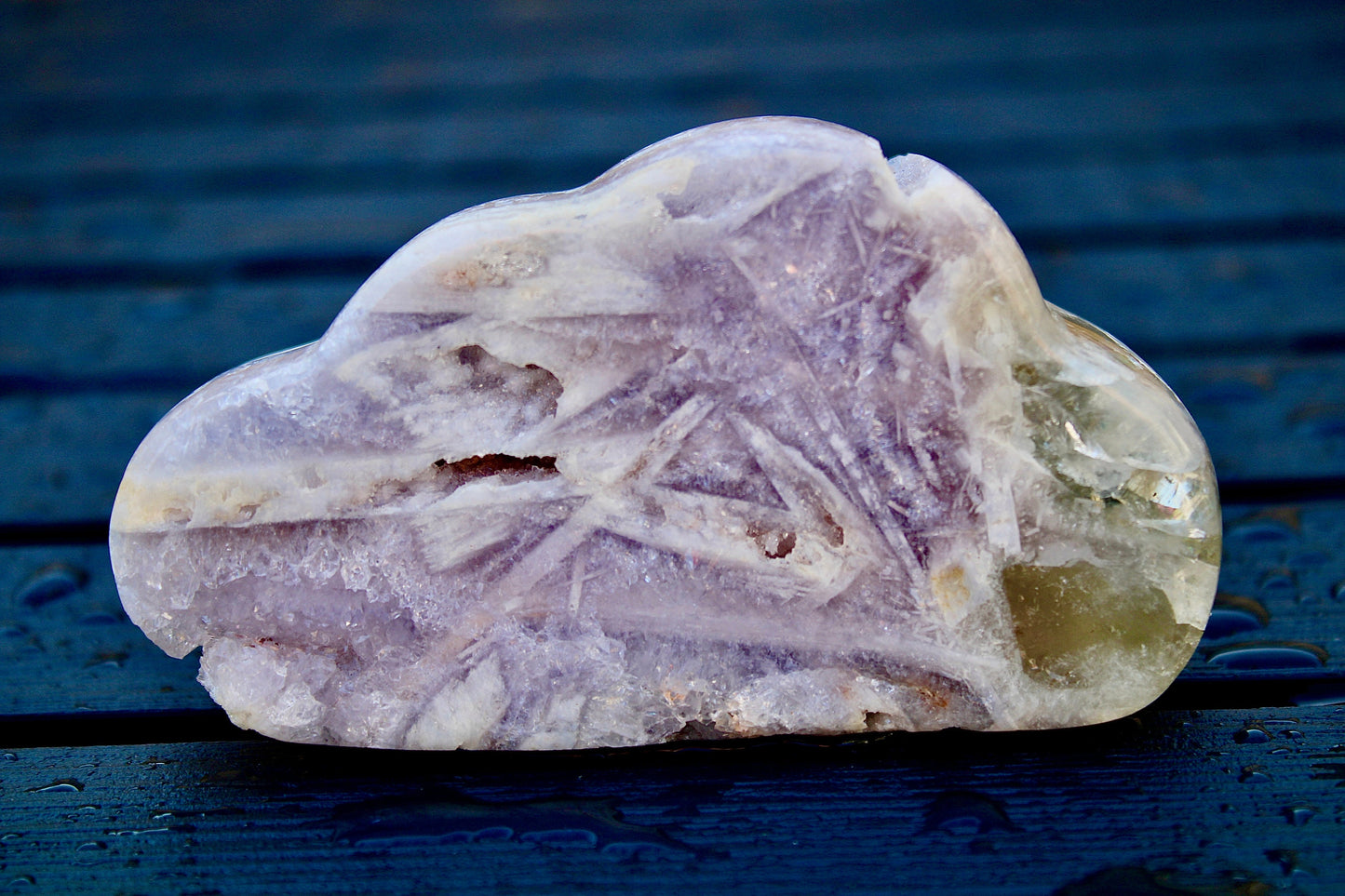 Super high quality, Brazilian, self standing, Purple, rutile, pink amethyst cloud with smoky quartz inclusion