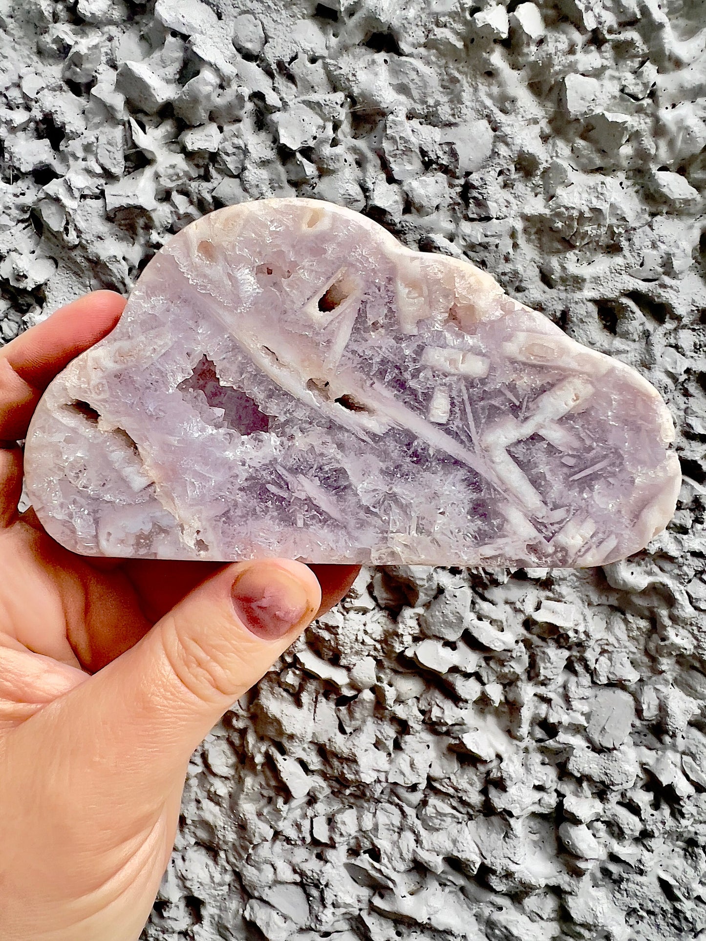 Super quality, purple rutile, pink amethyst, brazilian cloud