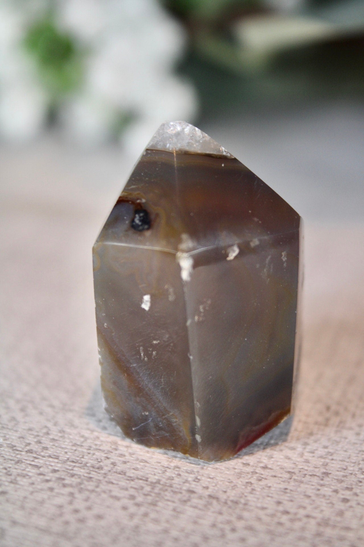 Mini druzy agate tower