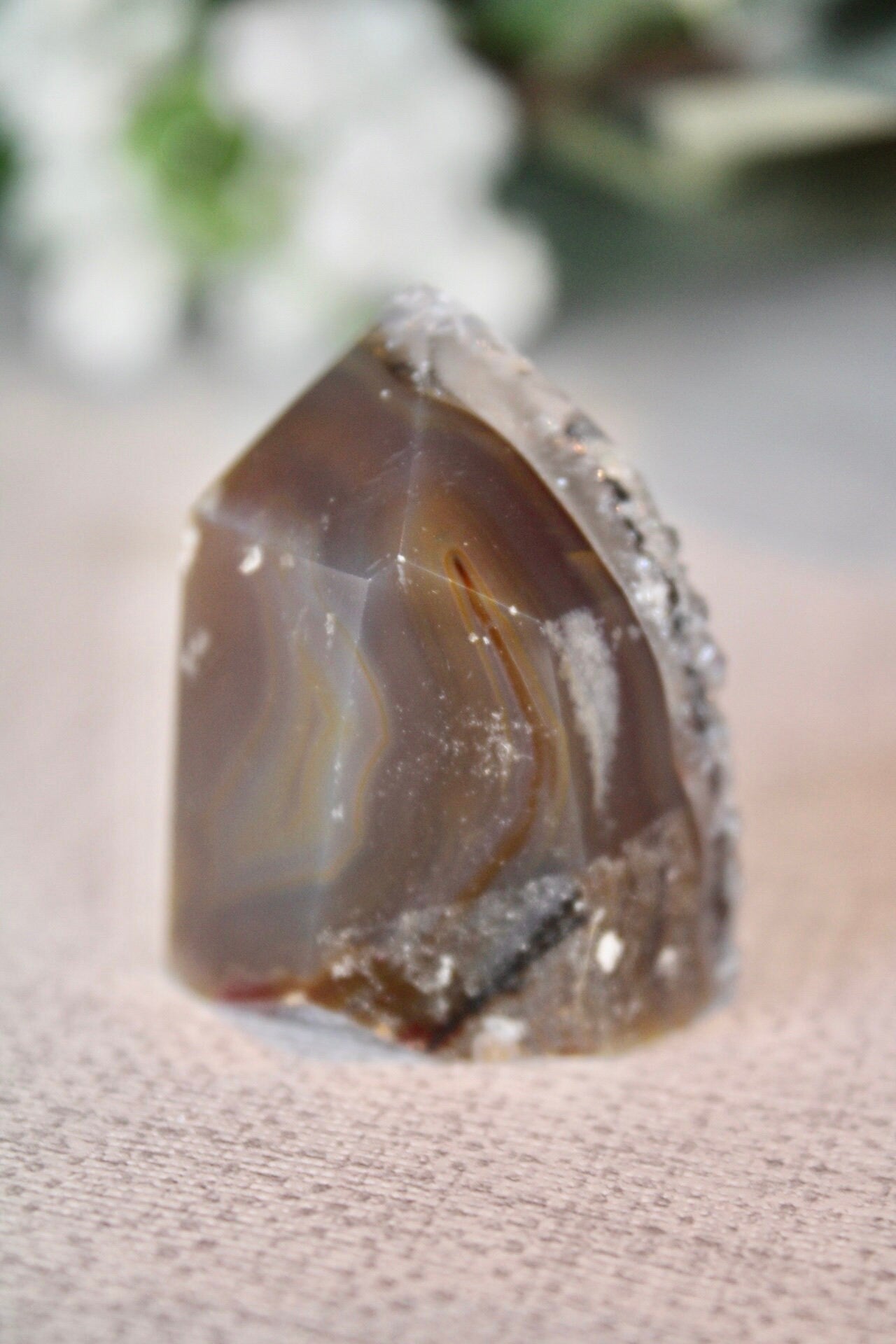 Mini druzy agate tower