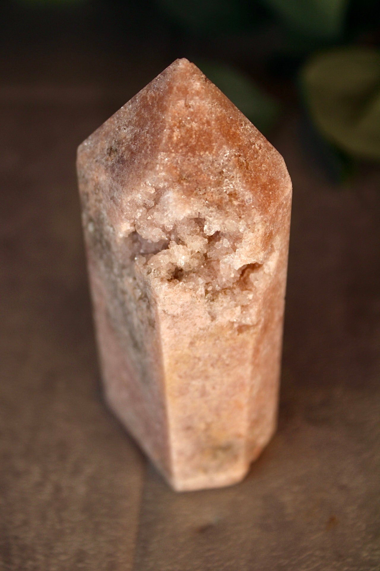 Pink amethyst tower from brazil 230g 9.5cm high