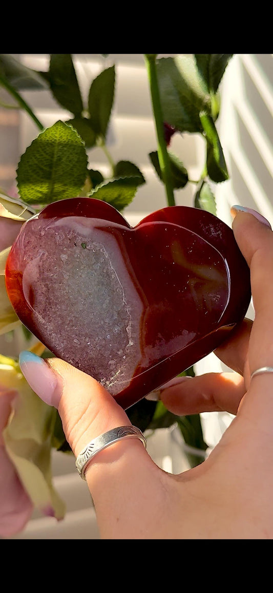 Carnelian heart with Druze