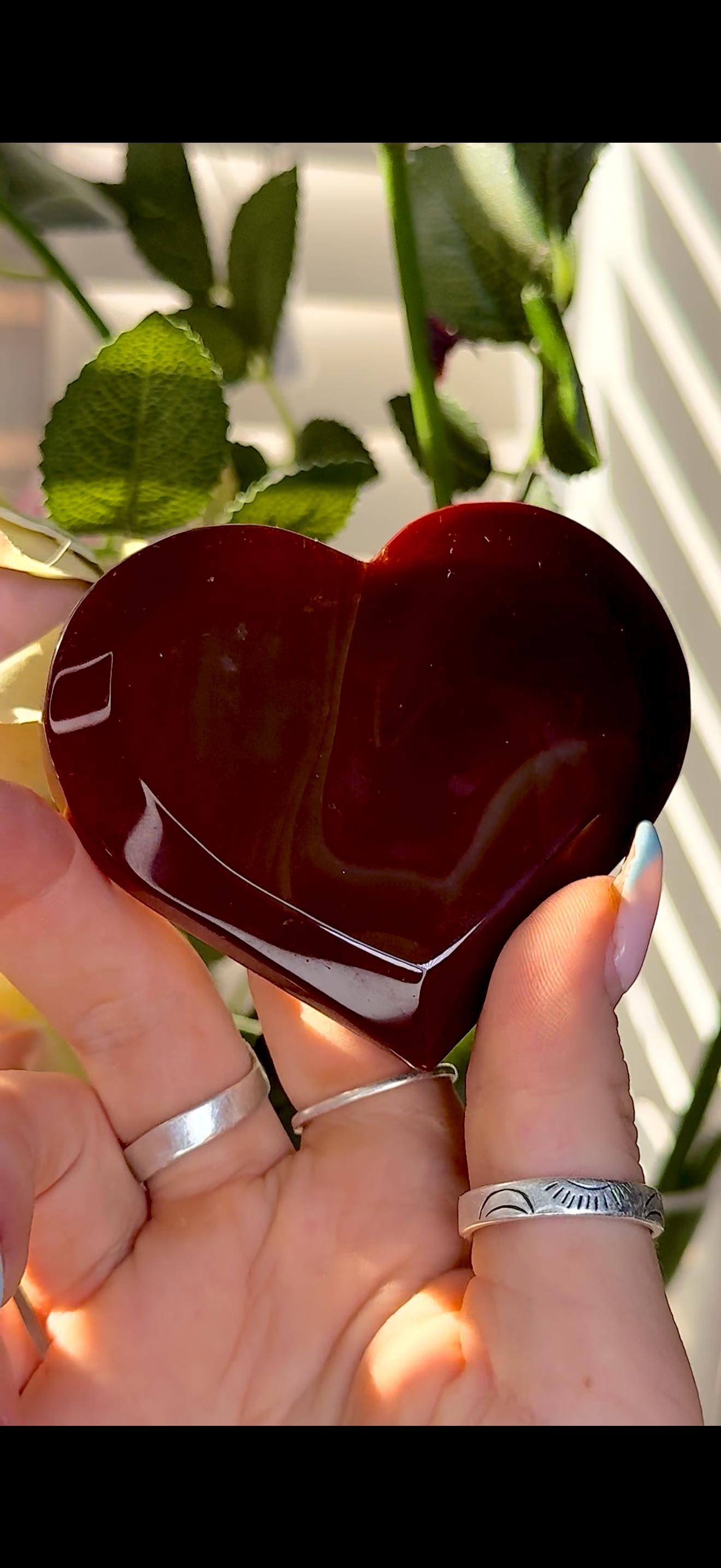 Carnelian heart with Druze