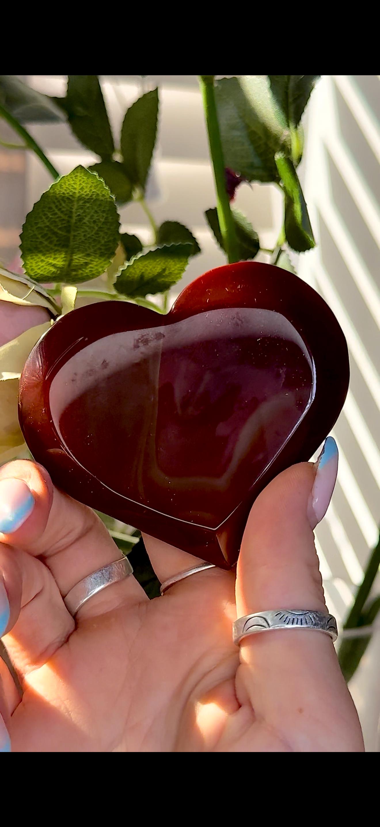 Carnelian heart with Druze