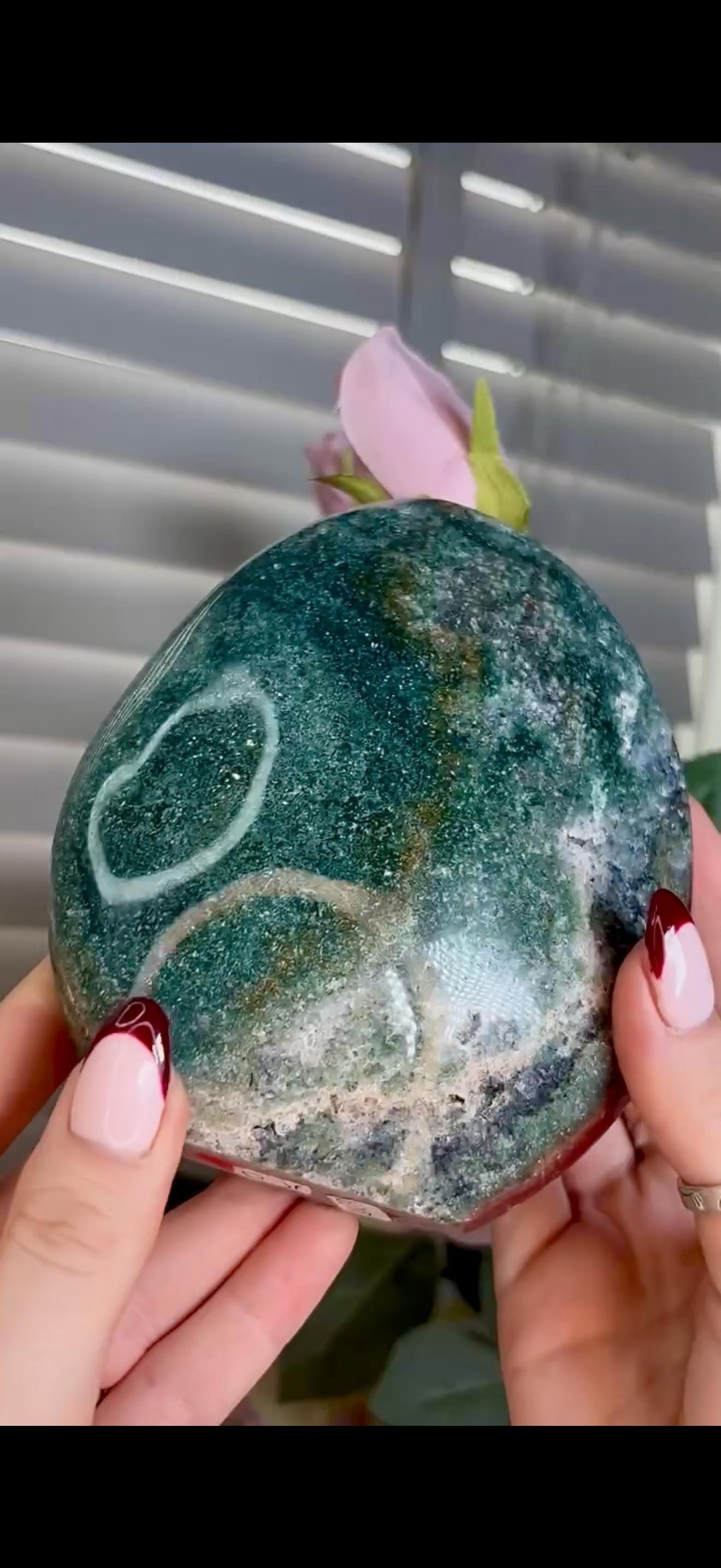 Red & green ocean jasper Freeform