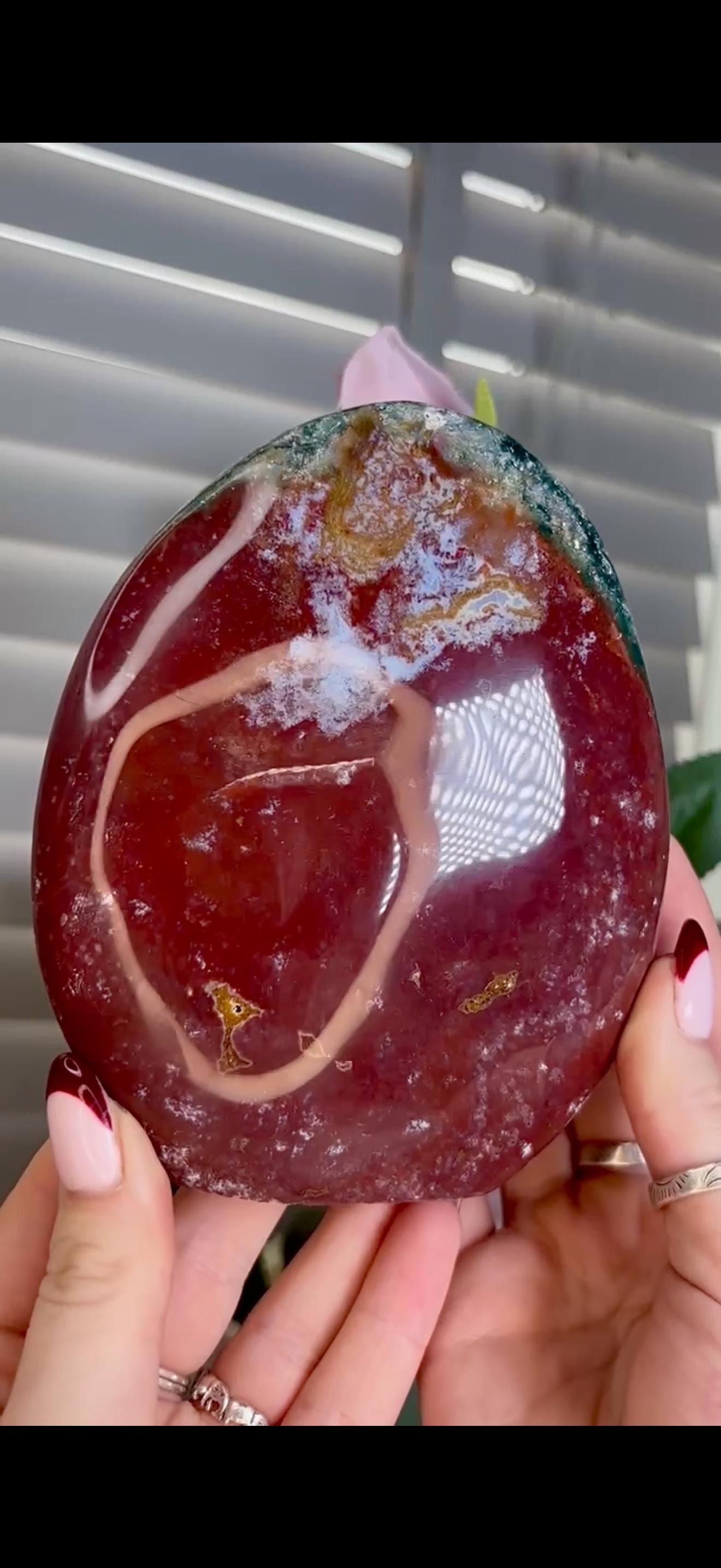 Red & green ocean jasper Freeform