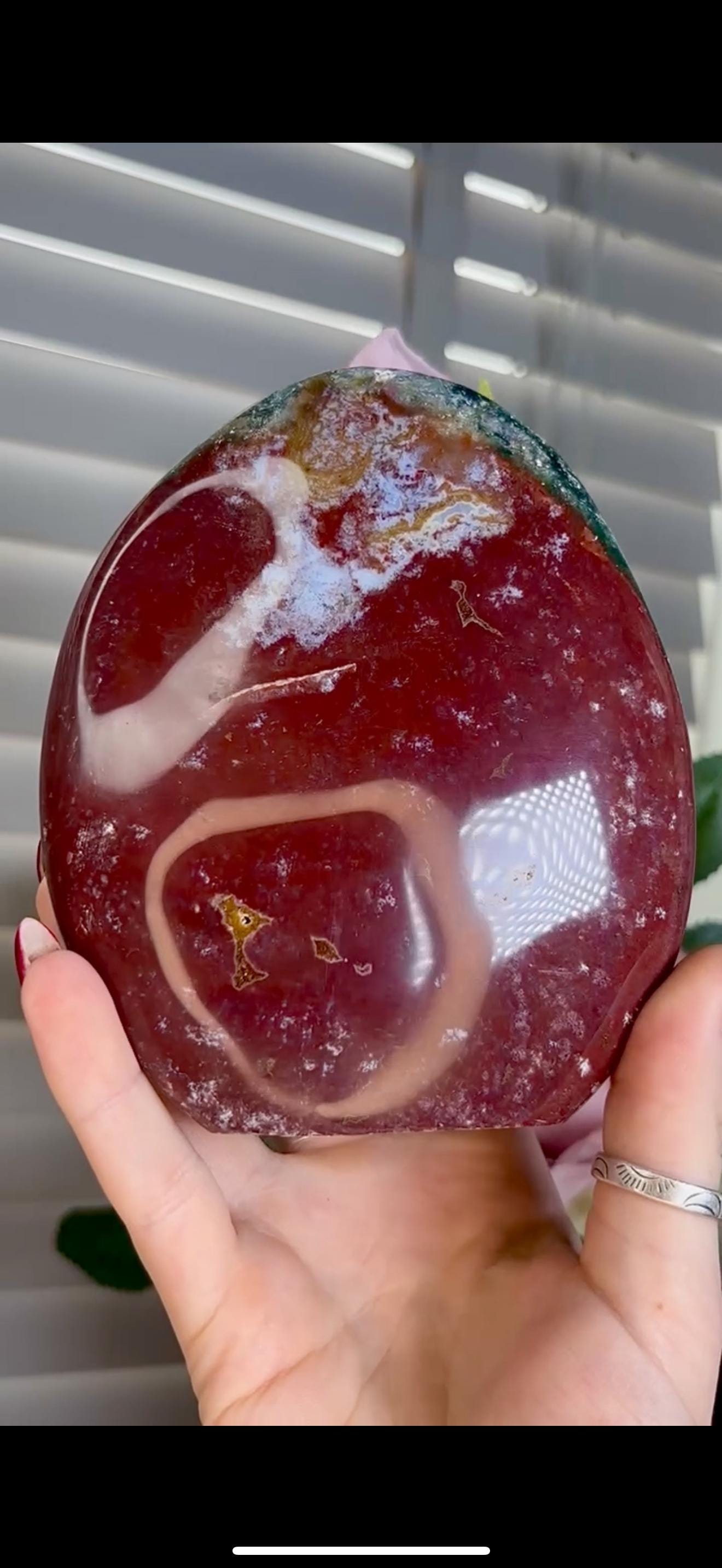 Red & green ocean jasper Freeform