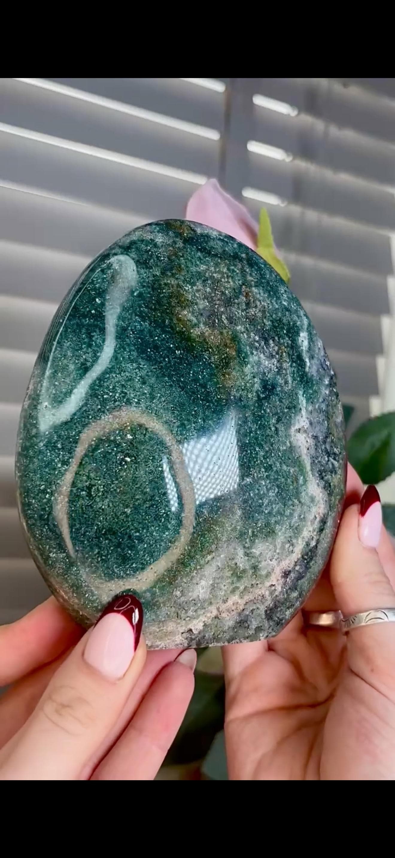 Red & green ocean jasper Freeform