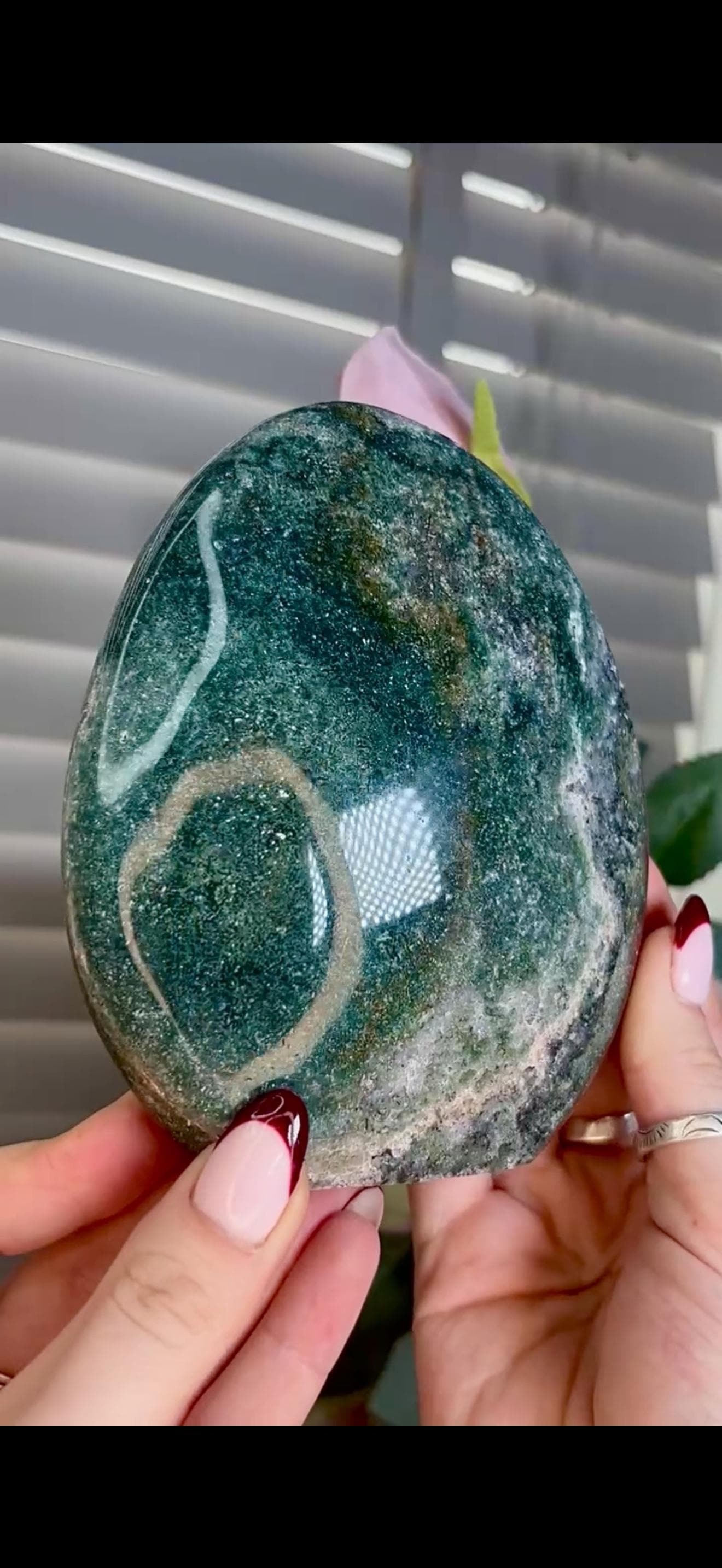 Red & green ocean jasper Freeform