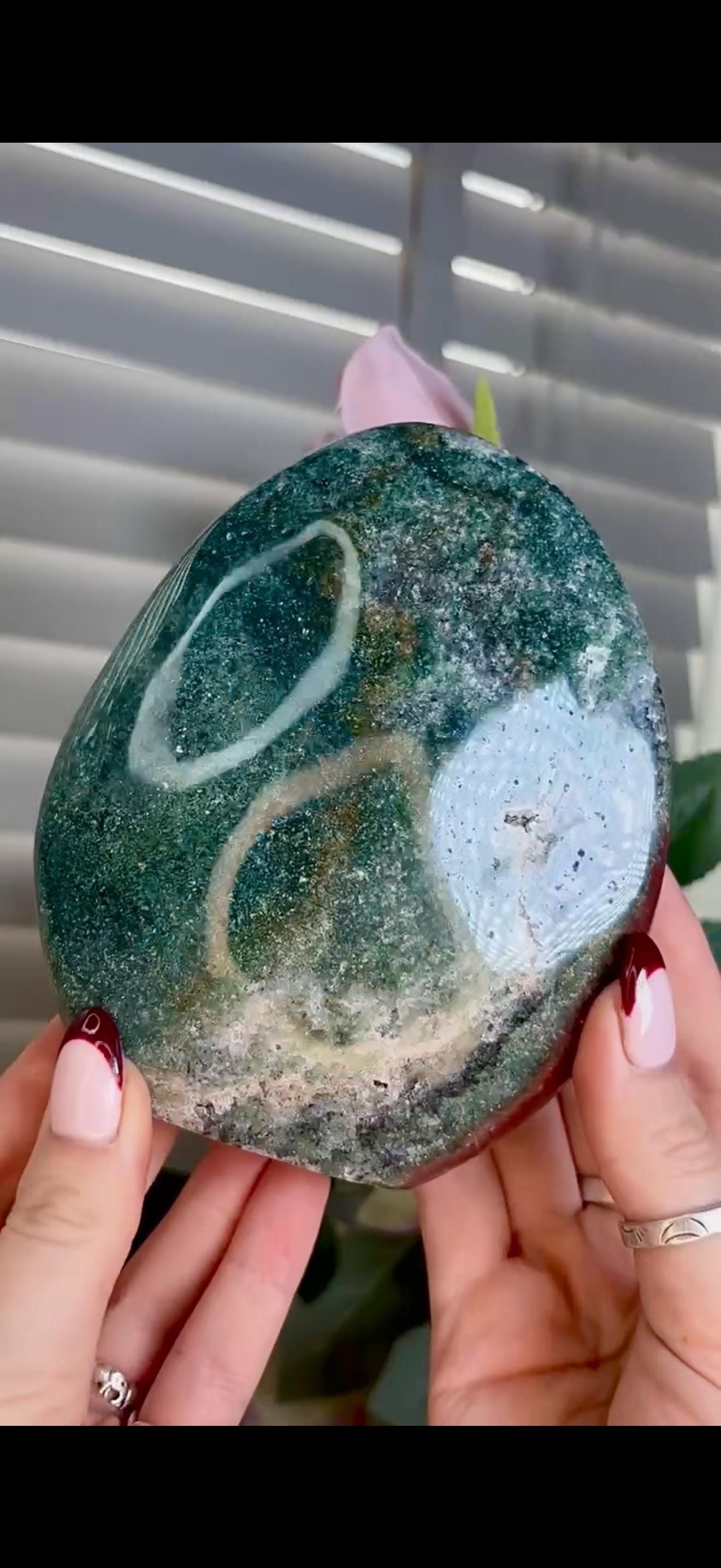 Red & green ocean jasper Freeform