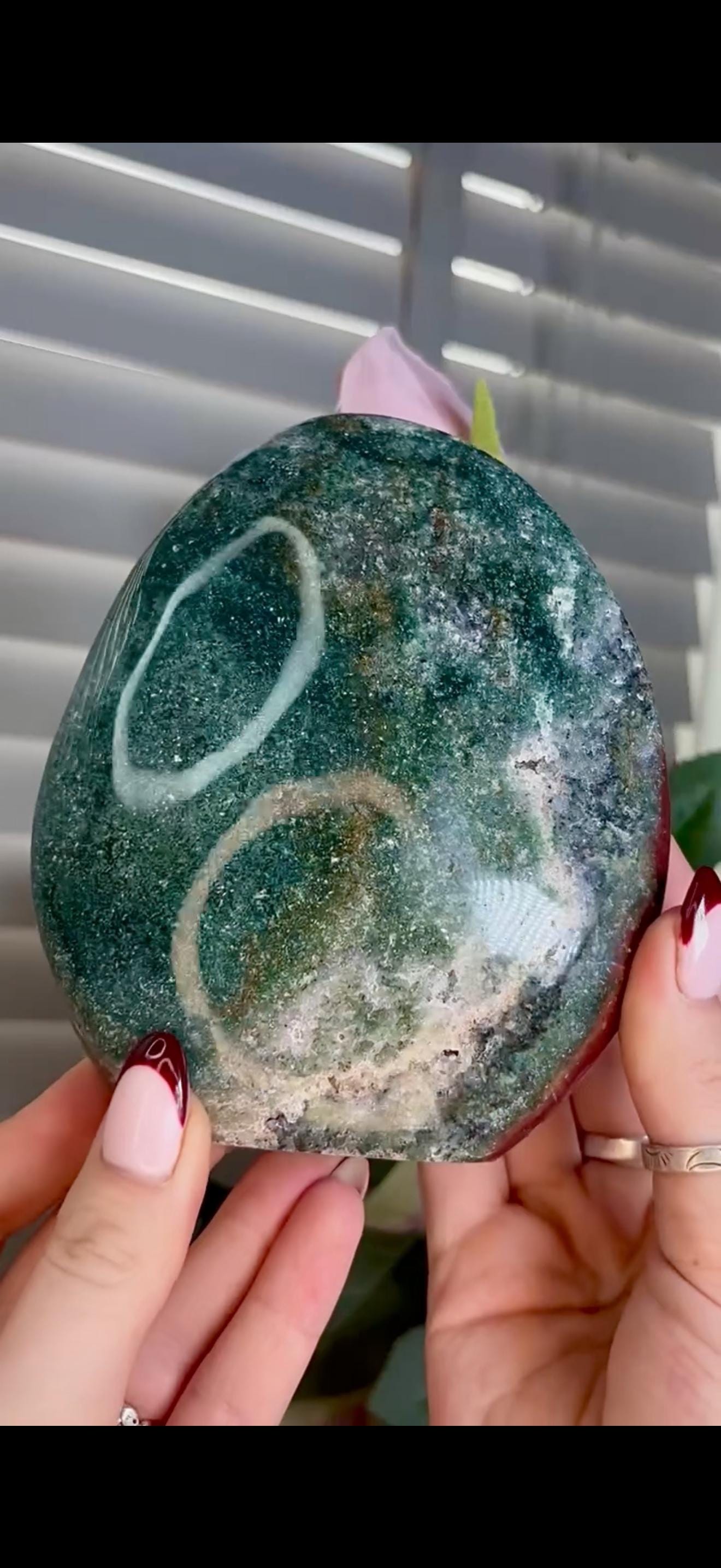 Red & green ocean jasper Freeform