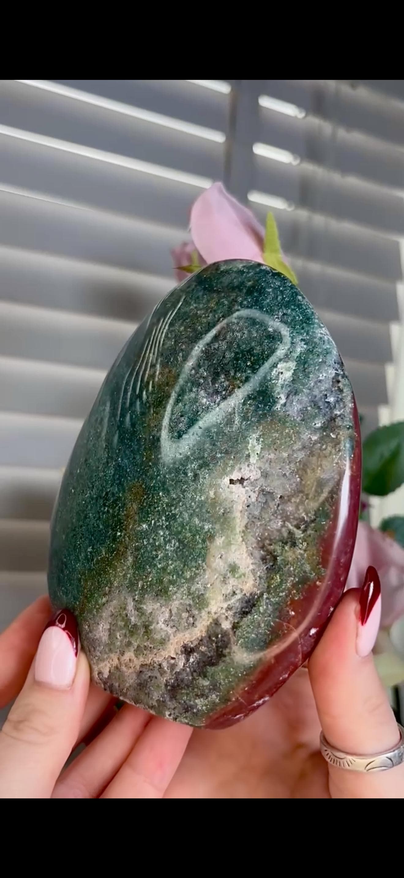 Red & green ocean jasper Freeform