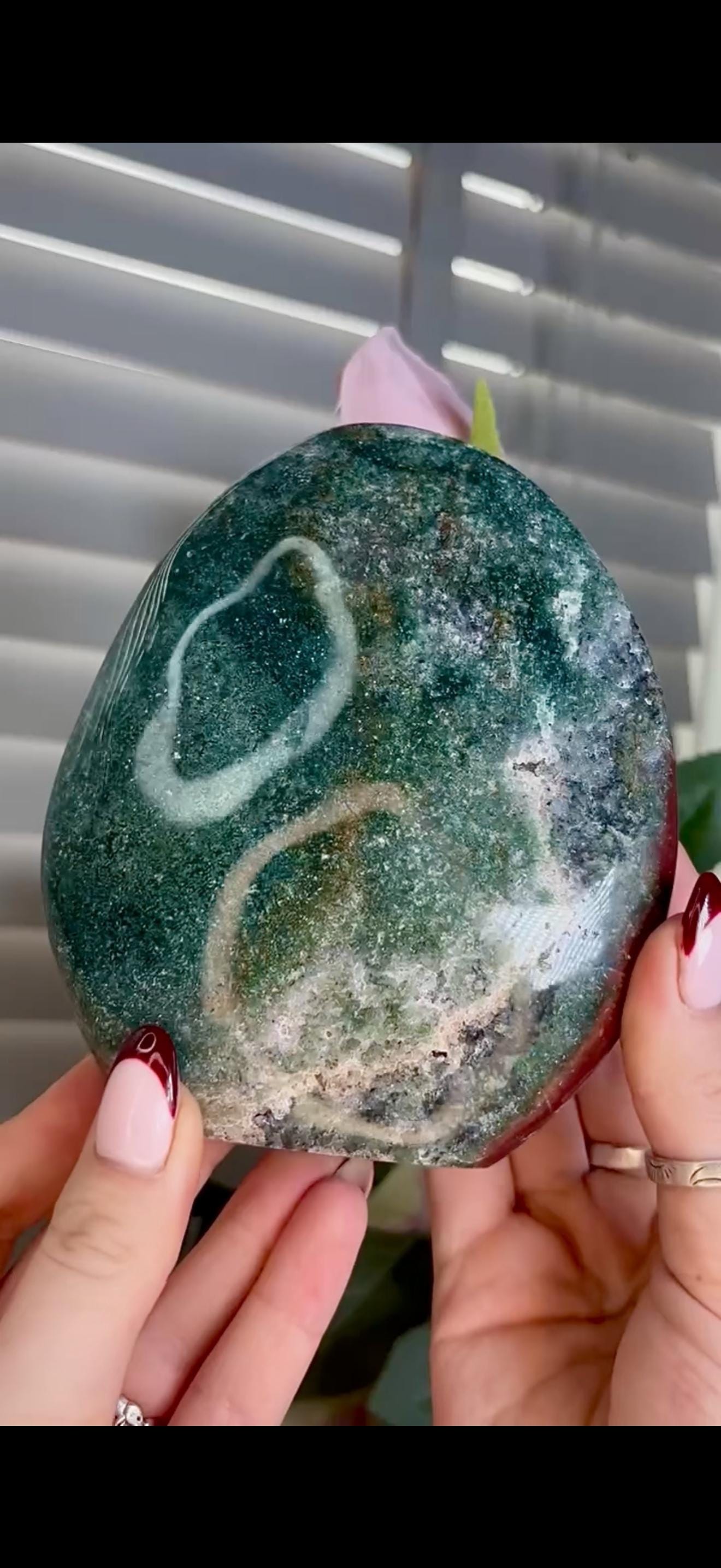 Red & green ocean jasper Freeform