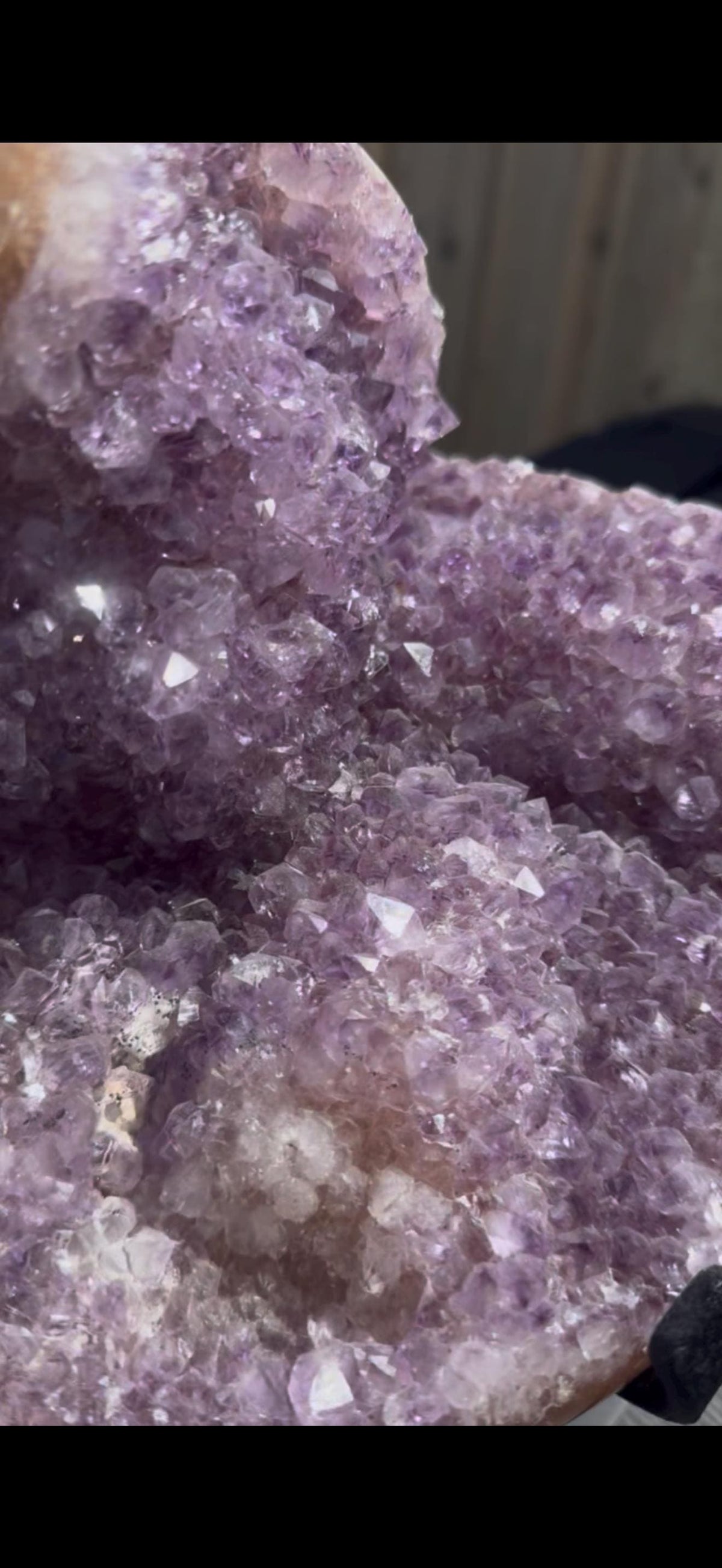 Incredible unique,Large, statement, Amethyst on spinning stand with rutile edge & Jasper 5.5kg