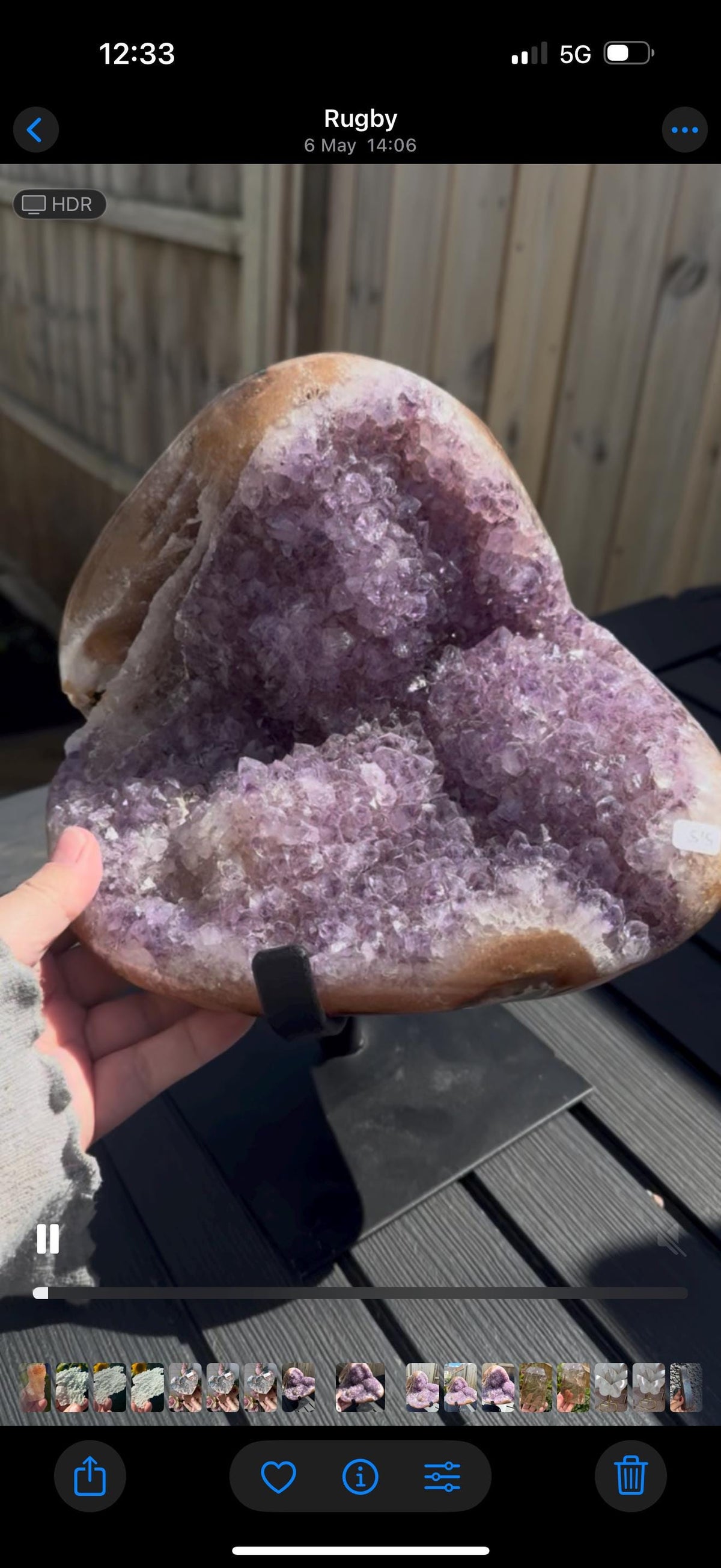 Incredible unique,Large, statement, Amethyst on spinning stand with rutile edge & Jasper 5.5kg