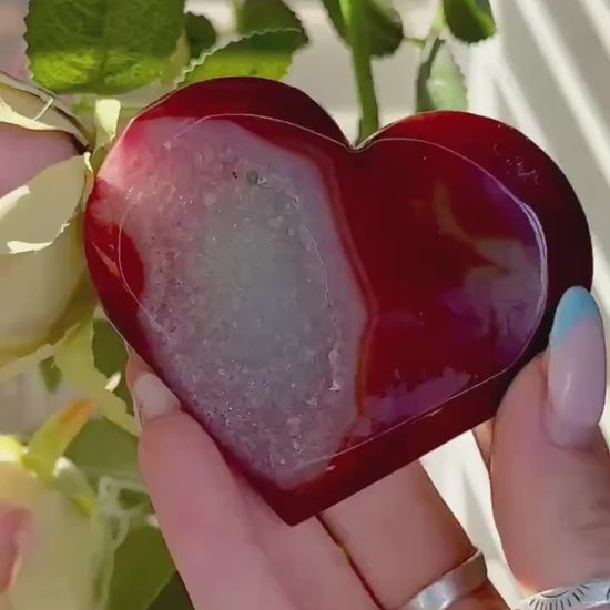 Carnelian heart with Druze