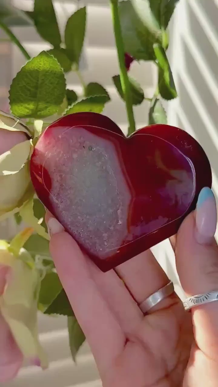 Carnelian heart with Druze